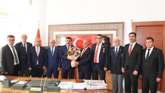 Gazi derneklerinden Başkan Gürkan'a Ziyaret