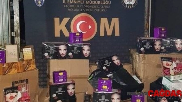 Gaziantep'te 76 bin kaçak kozmetik ürünü ele geçirildi