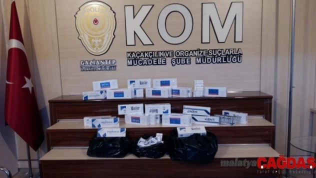 Gaziantep'te 920 paket kaçak sigaraya 2 gözaltı