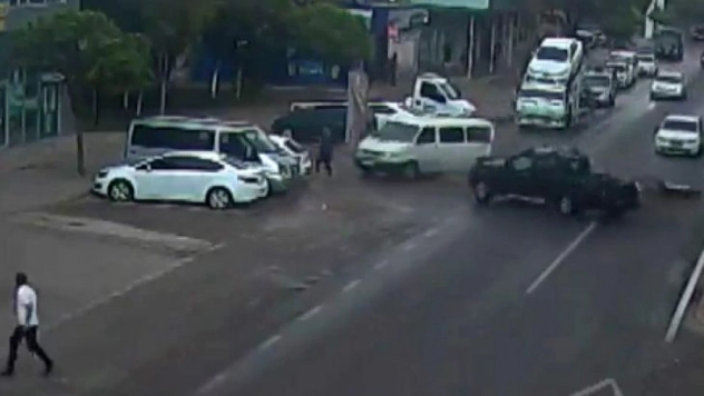 Gaziantep'te trafik kazaları kamerada