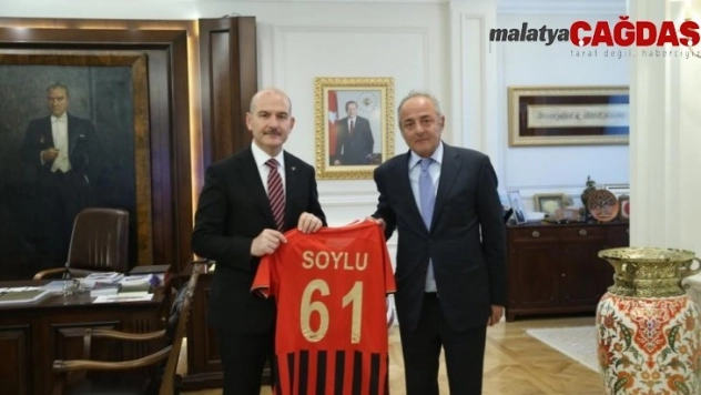 Gençlerbirliği'nden, İçişleri Bakanı Süleyman Soylu'ya ziyaret