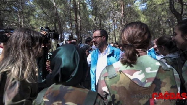 Gençlerin kamp heyecanı ara tatilde de sürüyor