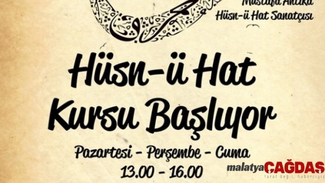 Gençlik Merkezi'nde hüsn-i hat kursu kayıtları başlıyor