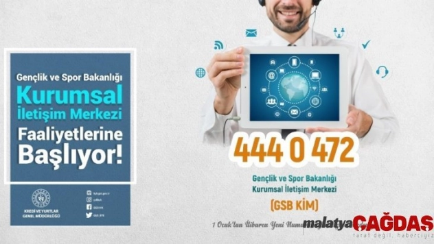 Gençlik ve Spor Bakanlığının ''Kurumsal İletişim Merkezi'' faaliyetlerine başlıyor