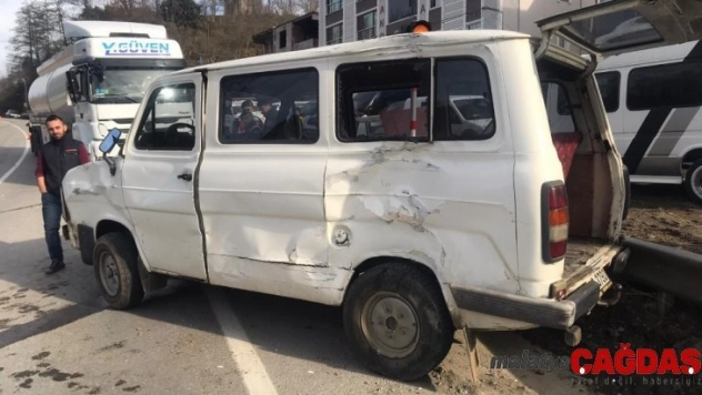 Giresun'da trafik kazası: 2 yaralı