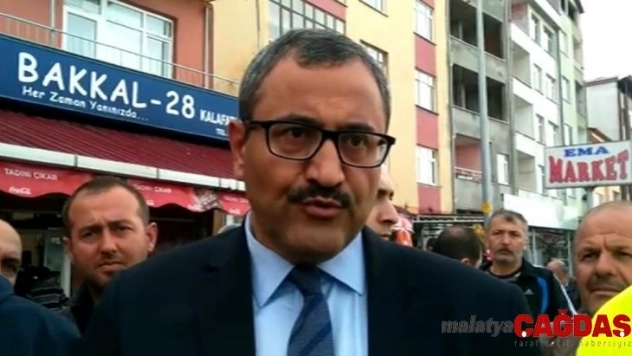 Giresun Valisi yağıştan hasar gören Çavuşlu beldesinde incelemelerde bulundu