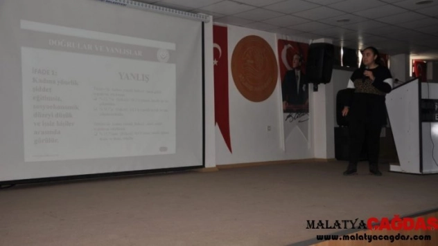 Gölbaşı ilçesinde kadına yönelik şiddet semineri