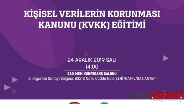 GSO'dan üyelerine 'kişisel verilerin korunması kanunu' eğitimi