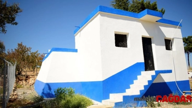 Gülnar'da içme suyu depolarına bakım yapılıyor