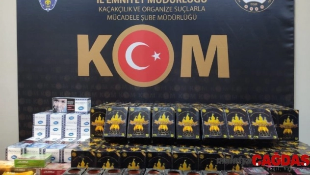 Gümrük kaçağı sigara malzemeleri ele geçirildi