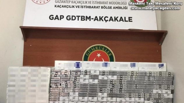 Gümrükte kaçak sigara ele geçirildi