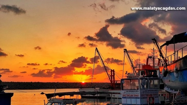 Gün batımı manzarası görenleri hayran bıraktı