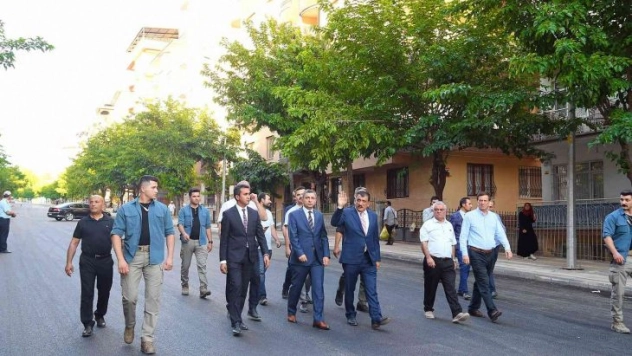 Gürkan İpek Caddesi'nde incelemelerde bulundu