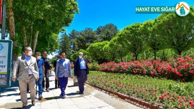 Gürkan, Sümerparkta incelemelerde bulundu