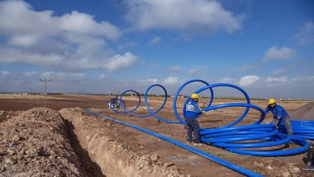 Maski'den 5 Mahalleye 5 Bin 800 Metrelikiçmesuyu Hattı