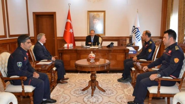 İtfaiye Personelinden Vali Kaban'a Ziyaret