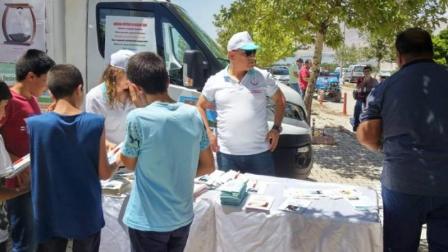 Kale'de vatandaşlara sağlıklı yaşam anlatıldı