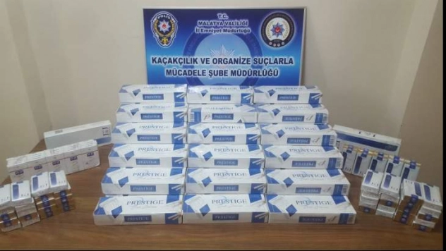 Kaçak sigaralar ele geçirildi