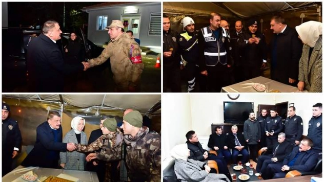 Yeni Yılda Güvenlik Güçleri Ve Bebek Sahibi Olan Aileler Unutulmadı