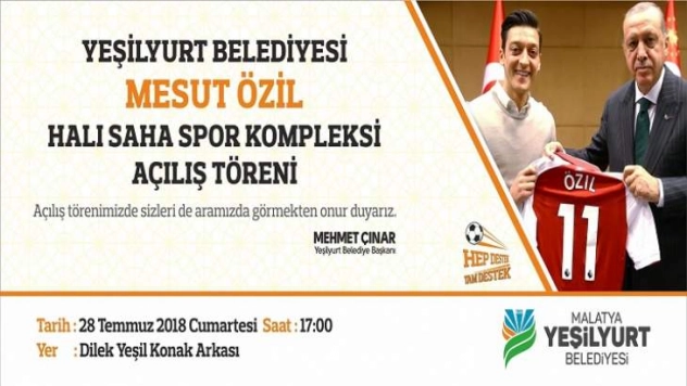 Mesut Özil Halı Saha Spor Kompleksi Hizmete Giriyor