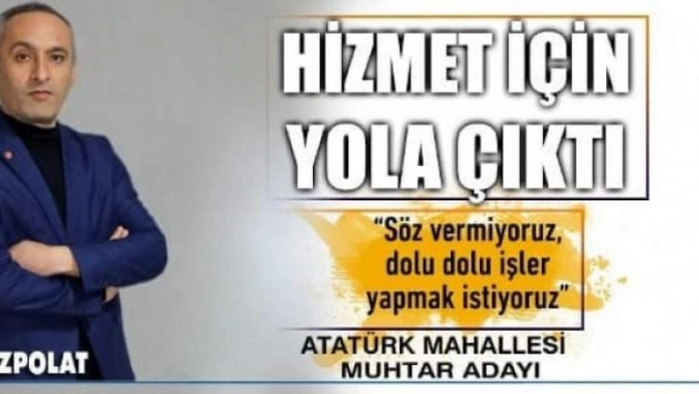 Gazeteci Muhtar Adayı Özpolat Seçimlerde İddialı