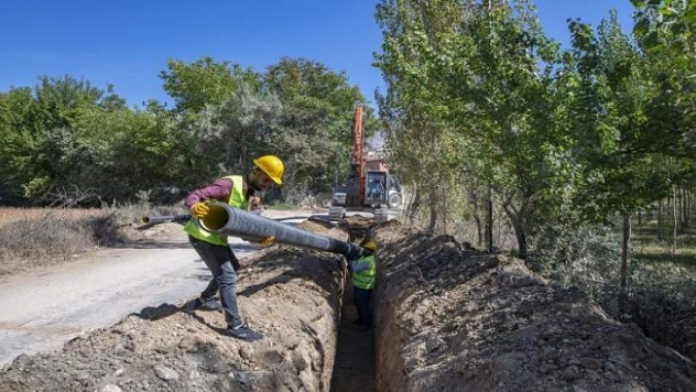 Darende Irmaklı Mahallesi'ne 8.750metrelik Kanalizasyon Altyapısı