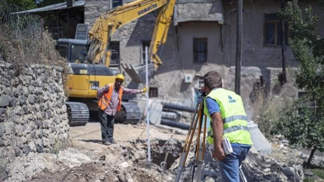 Arapgir'de Altyapı Çalışmaları Devam Ediyor