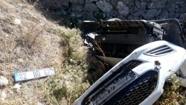 Malatya'da otomobil devrildi: 1 yaralı