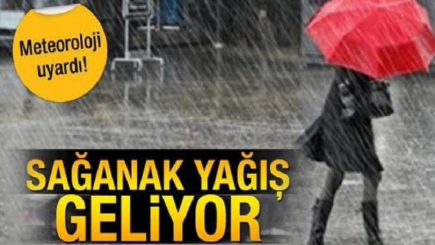 Meteorolojiden 5 il için sağanak uyarısı