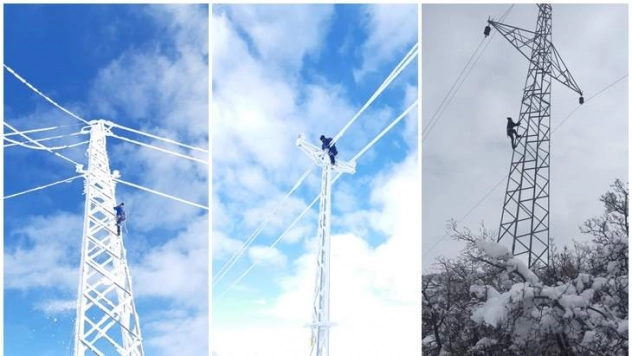 Fırat Edaş Zorlu Kış Şartlarında Çalışmalarına Devam Ediyor