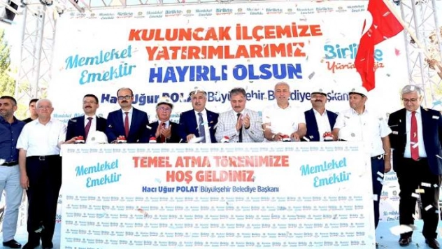 Büyükşehir Kuluncak'ta Temel Atıp, Açılışlar Yaptı