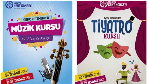 Malatya Kent Konseyi Gençler İçin Tiyatro ve Müzik Kursu Açıyor