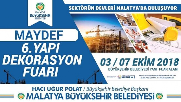 6. Malatya Yapı ve Dekorasyon Fuarında stant satışları devam ediyor…