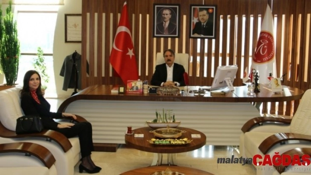 Hacıbektaş Kaymakamı Kurtoğlu'ndan Rektör Bağlı'ya iade-i ziyaret