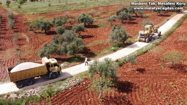 Halfeti kırsalında yol çalışmaları hızlandı