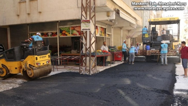 Haliliye'de asfalt çalışması sürüyor