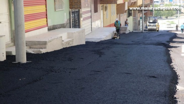 Haliliye'de asfalt çalışması