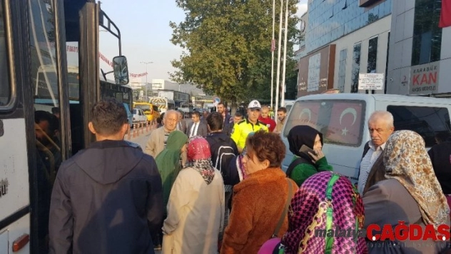 Halk otobüsünün çarptığı öğrenci yaralandı