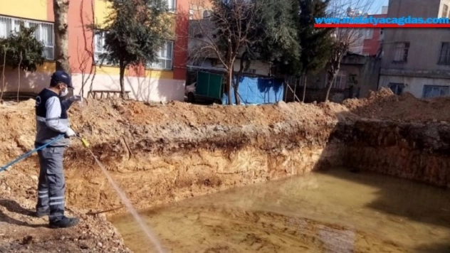 Haşereyle mücadele çalışmalarına devam