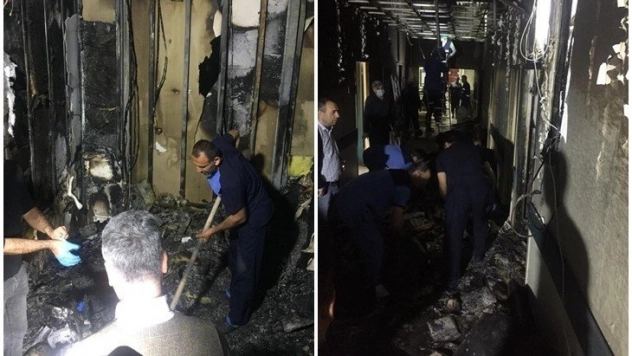 Hasta yakını profesörün odasını kundakladı