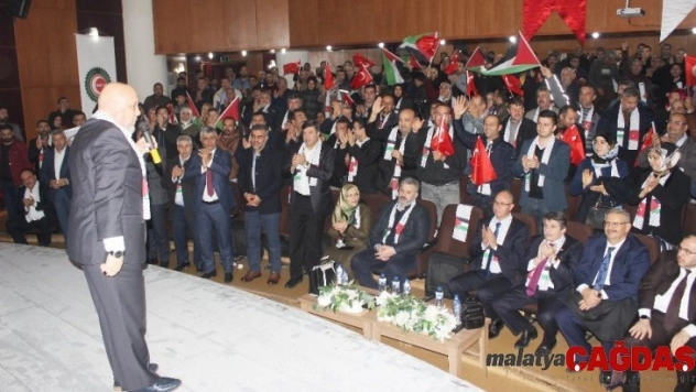 Hatay'da 'Kudüs için ayaktayız, Filistin için buradayız' programı düzenlendi