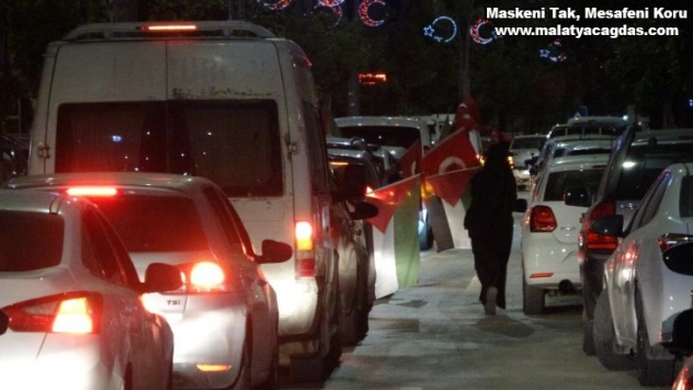 Hatay'dan işgal altındaki Filistinlilere destek