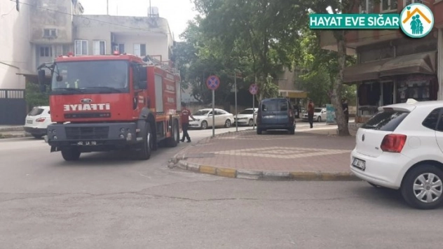 Havalandırma boşluğunda çıkan yangın paniğe neden oldu