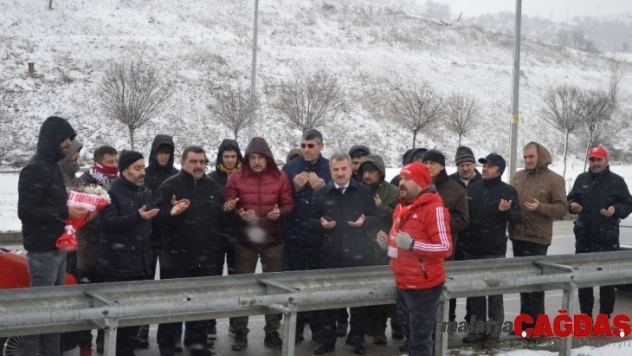 Havza'da kazanın olduğu yerde anma