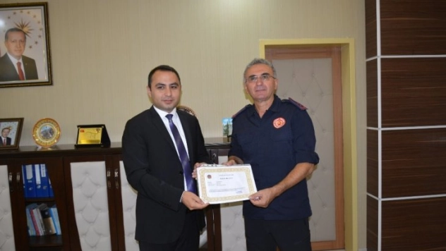 HES kanalı patlamasında, yaralıları kurtaran itfaiye ekipleri ödüllendirildi