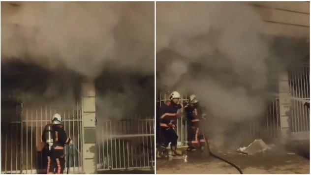 Hidayet Mahallesi'nde Dikim Atölyesinde Yangın