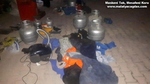 Hırsızlık şüphelileri 150 farklı malzemeyle yakalandı