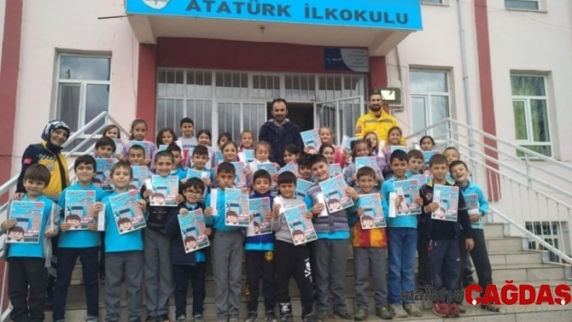 Hisarcık'ta ilkokul öğrencilerine 112 Acil Çağrı Merkezi tanıtıldı