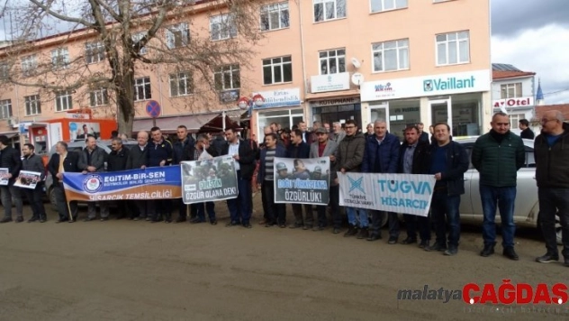 Hisarcık'ta STK'lardan Doğu Türkistan'da yaşanan zulme karşı ortak basın açıklaması