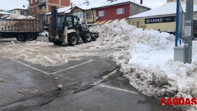 Hüyük'te kar seferberliği